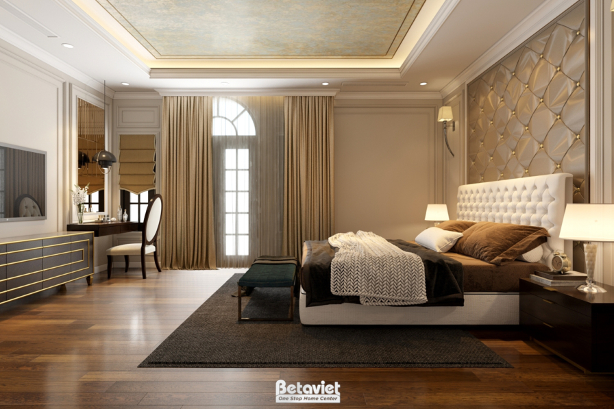 Nội thất phòng ngủ biệt thự Art Deco NT19106 – góc nhìn 5