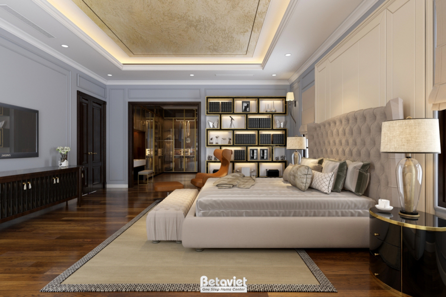 Nội thất phòng ngủ biệt thự Art Deco NT19106 – góc nhìn 6
