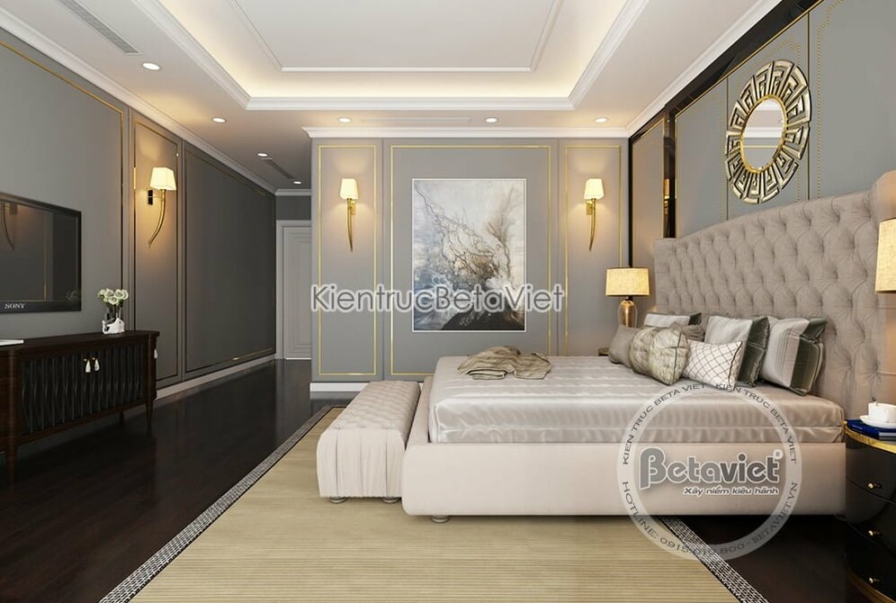 Nội thất phòng ngủ biệt thự Art Deco NT19320 – góc nhìn 9
