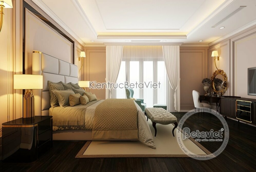 Nội thất phòng ngủ biệt thự Art Deco NT19320 – góc nhìn 5