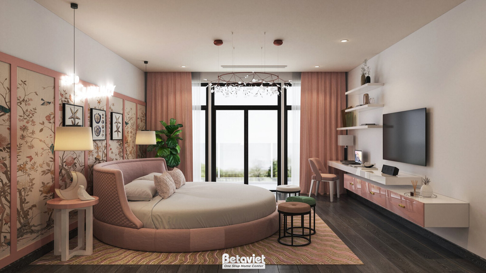 Nội thất phòng ngủ biệt thự hiện đại luxury KT20044 – góc nhìn 13
