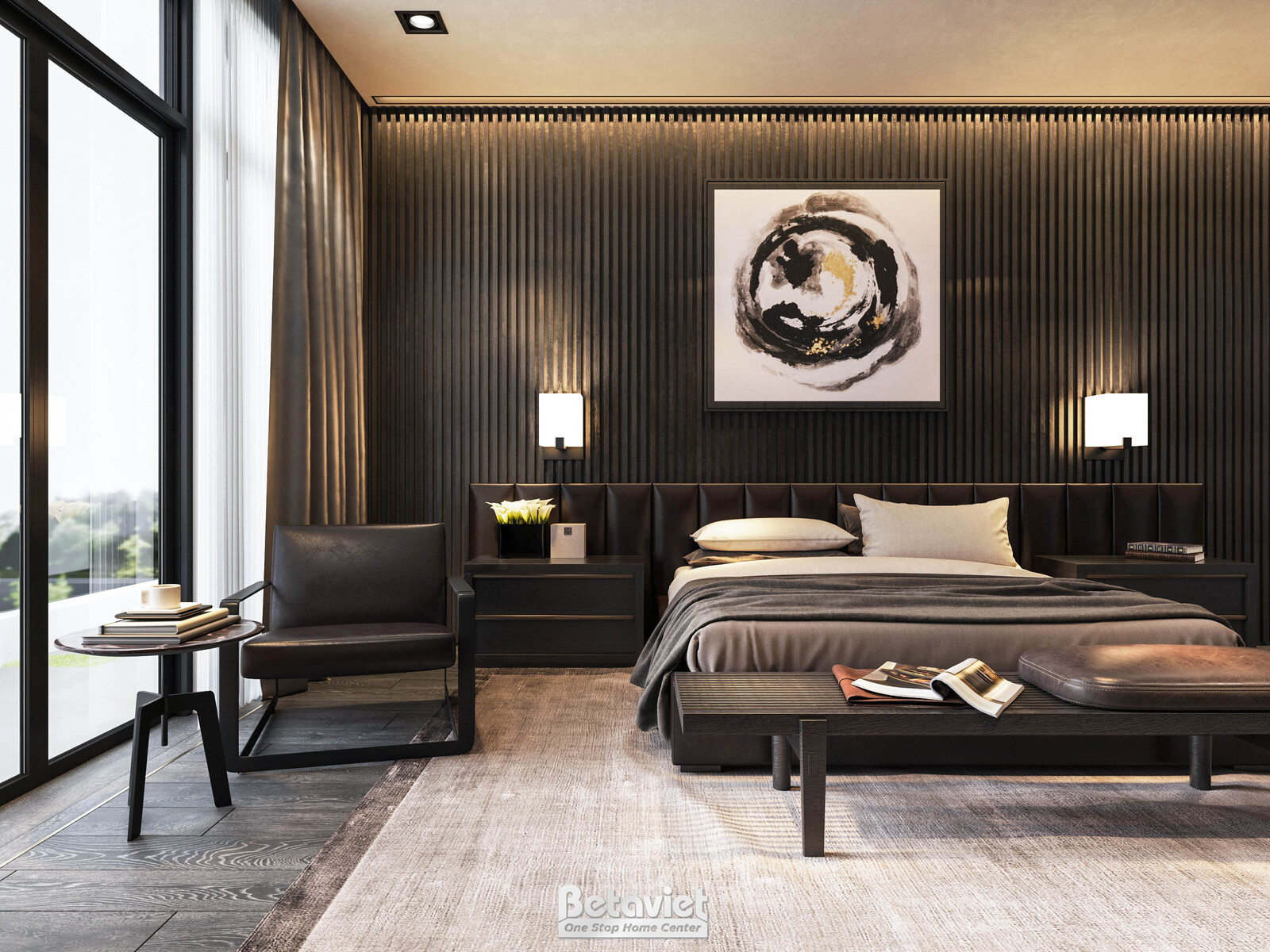 Nội thất phòng ngủ biệt thự hiện đại luxury KT20044 – góc nhìn 9