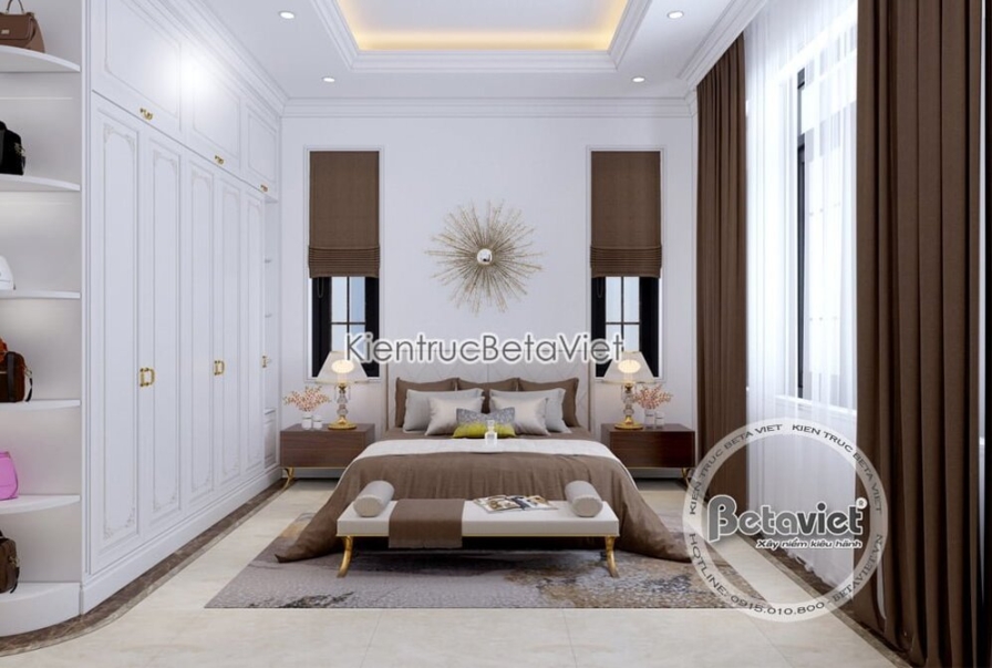 Nội thất phòng ngủ biệt thự tân cổ điển NT19329 – góc nhìn 2