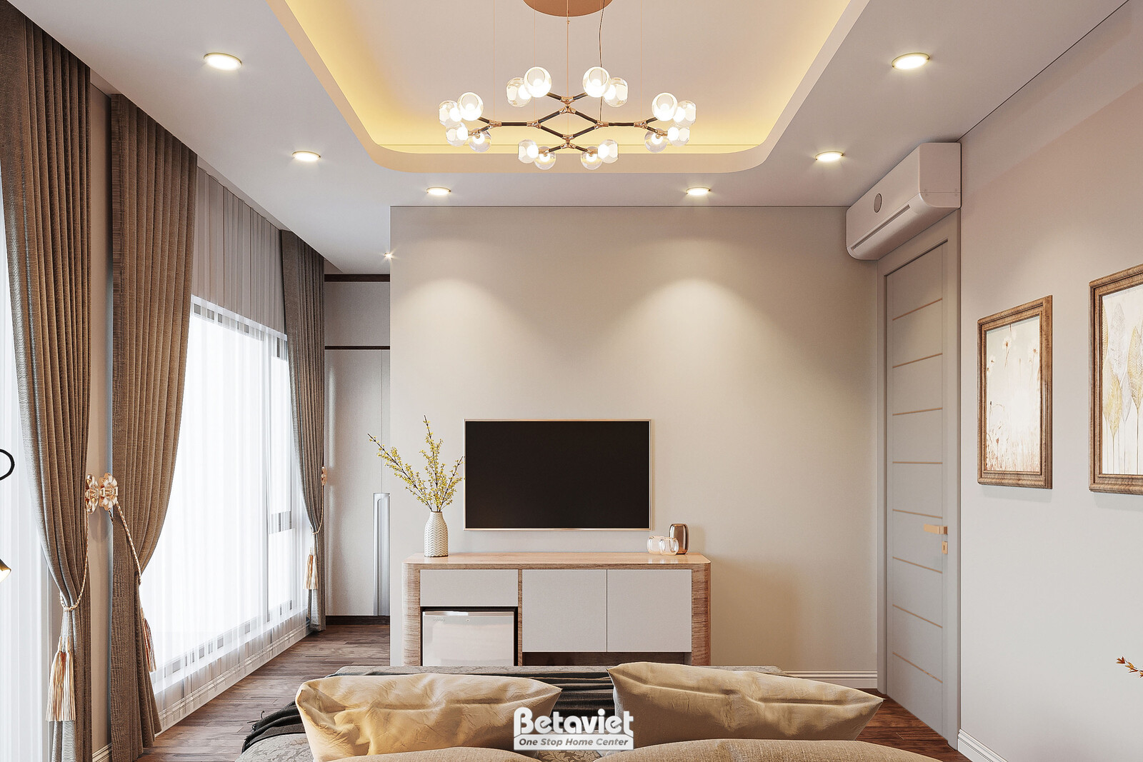 Nội thất phòng ngủ biệt thự hiện đại NT20243 – góc nhìn 9