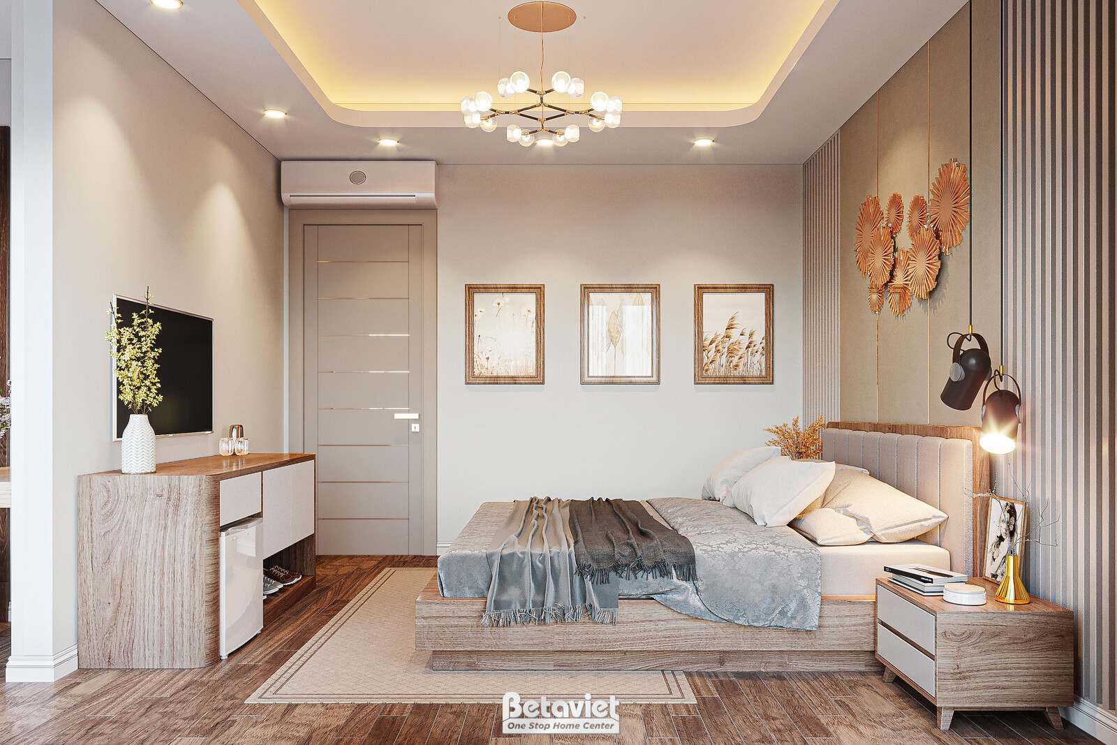 Nội thất phòng ngủ biệt thự hiện đại NT20243 – góc nhìn 6