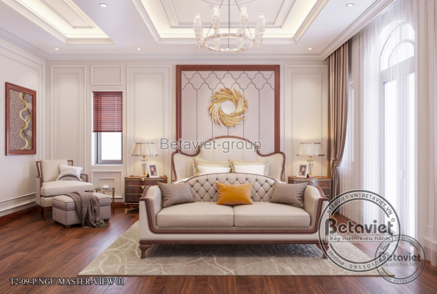 Thiết kế thi công nội thất biệt thự tân cổ điển tại Quảng Ninh NT21121
