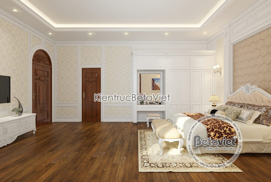 Nội thất phòng ngủ biệt thự tân cổ điển NT18063 – góc nhìn 16