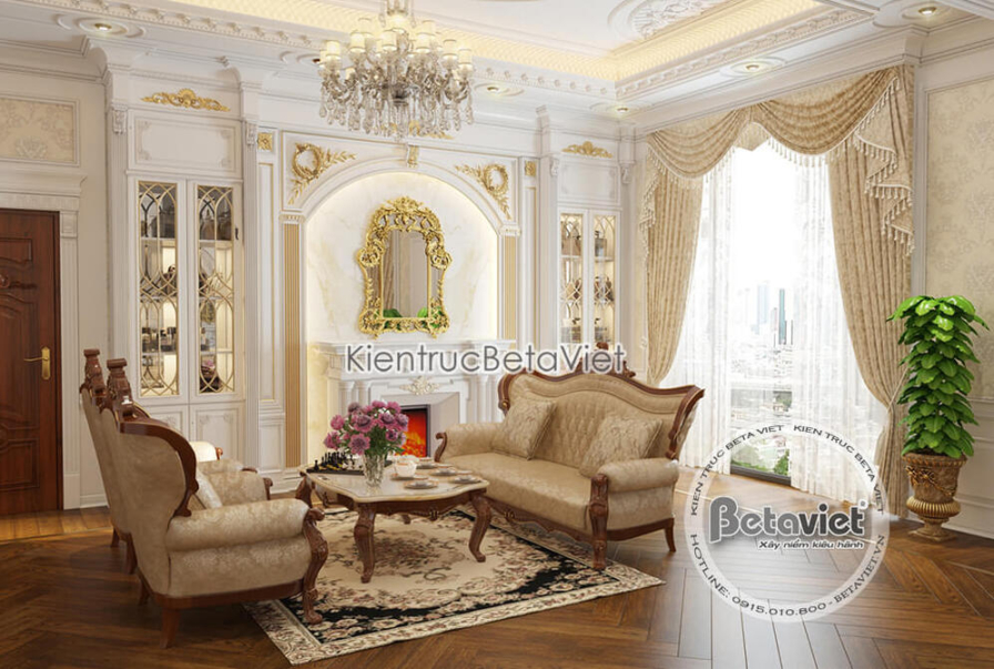 Nội thất phòng ngủ biệt thự tân cổ điển NT18063 – góc nhìn 11