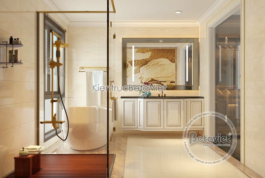 Nội thất phòng tắm biệt thự Art Deco NT19320 – góc nhìn 4