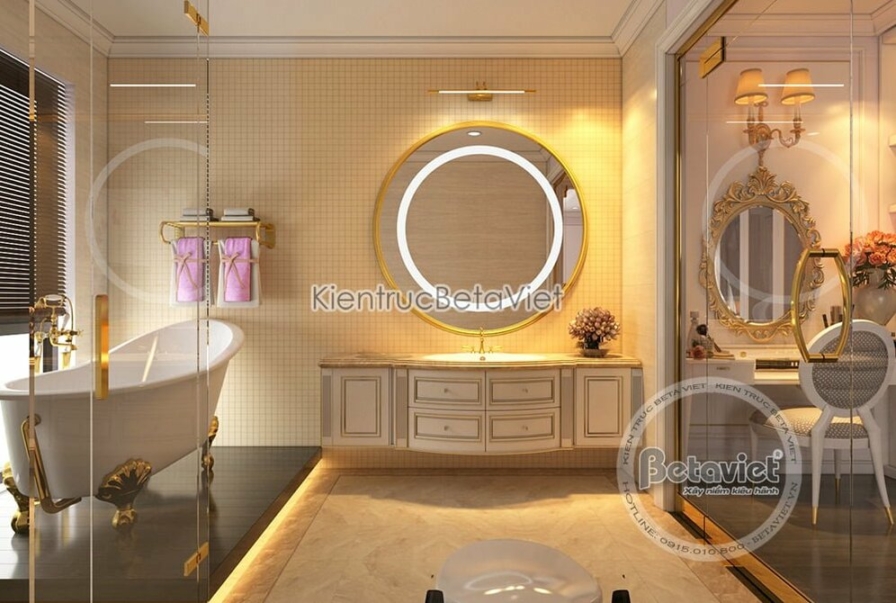 Nội thất phòng tắm biệt thự Art Deco NT19320 – góc nhìn 6