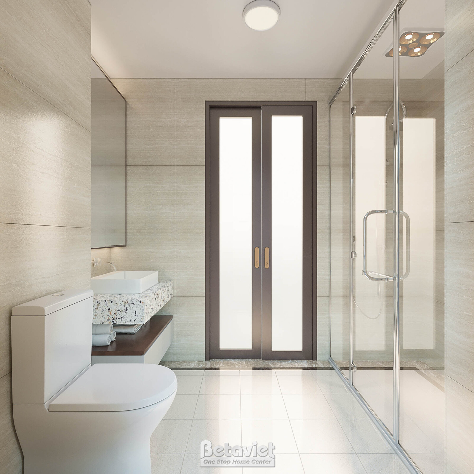 Nội thất phòng tắm biệt thự hiện đại NT21192 – góc nhìn 4