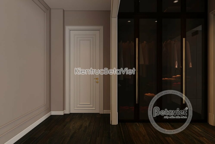 Nội thất phòng thay đồ biệt thự Art Deco NT19320 – góc nhìn tổng thể