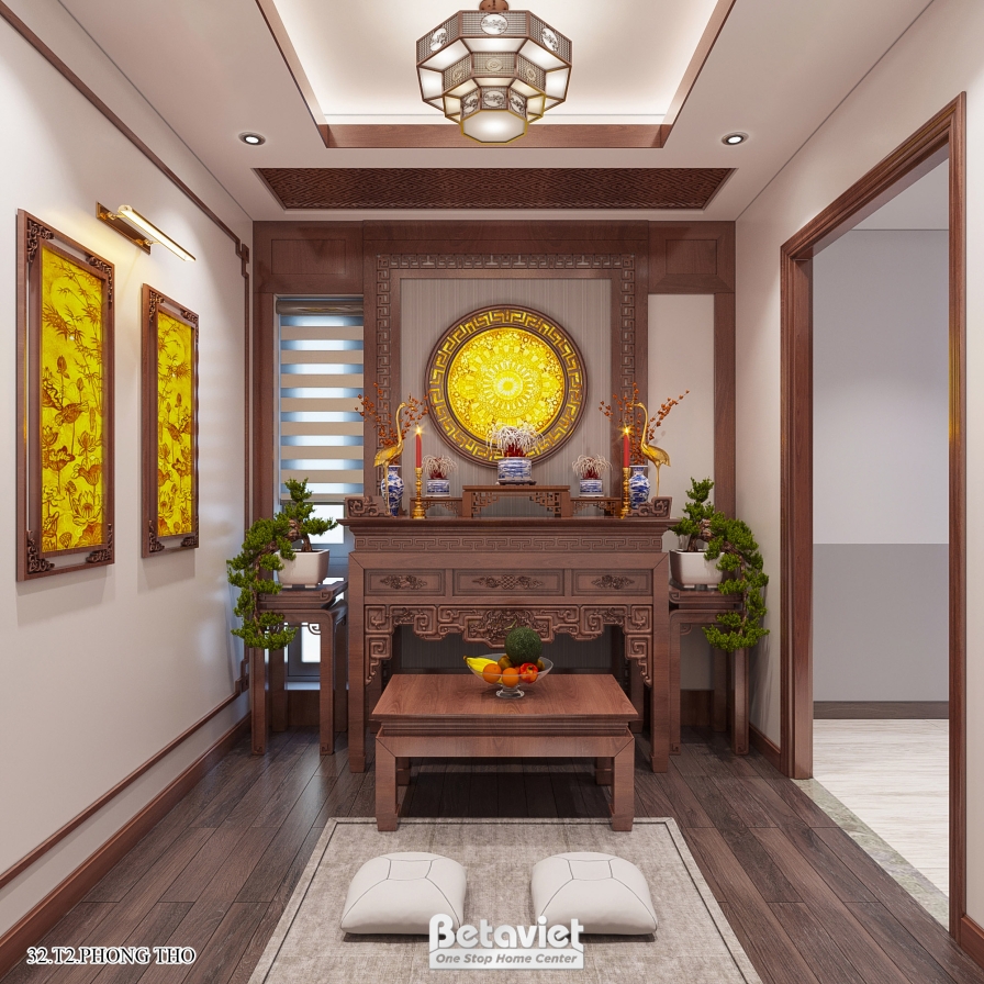 Thiết kế nội thất hiện đại biệt thự 4 phòng ngủ tại Thái Bình NT21144