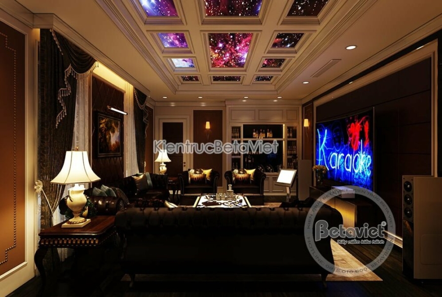 Nội thất phòng giải trí biệt thự Art Deco NT19320 – góc nhìn 3