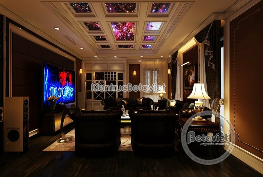 Nội thất phòng giải trí biệt thự Art Deco NT19320 – góc nhìn 2