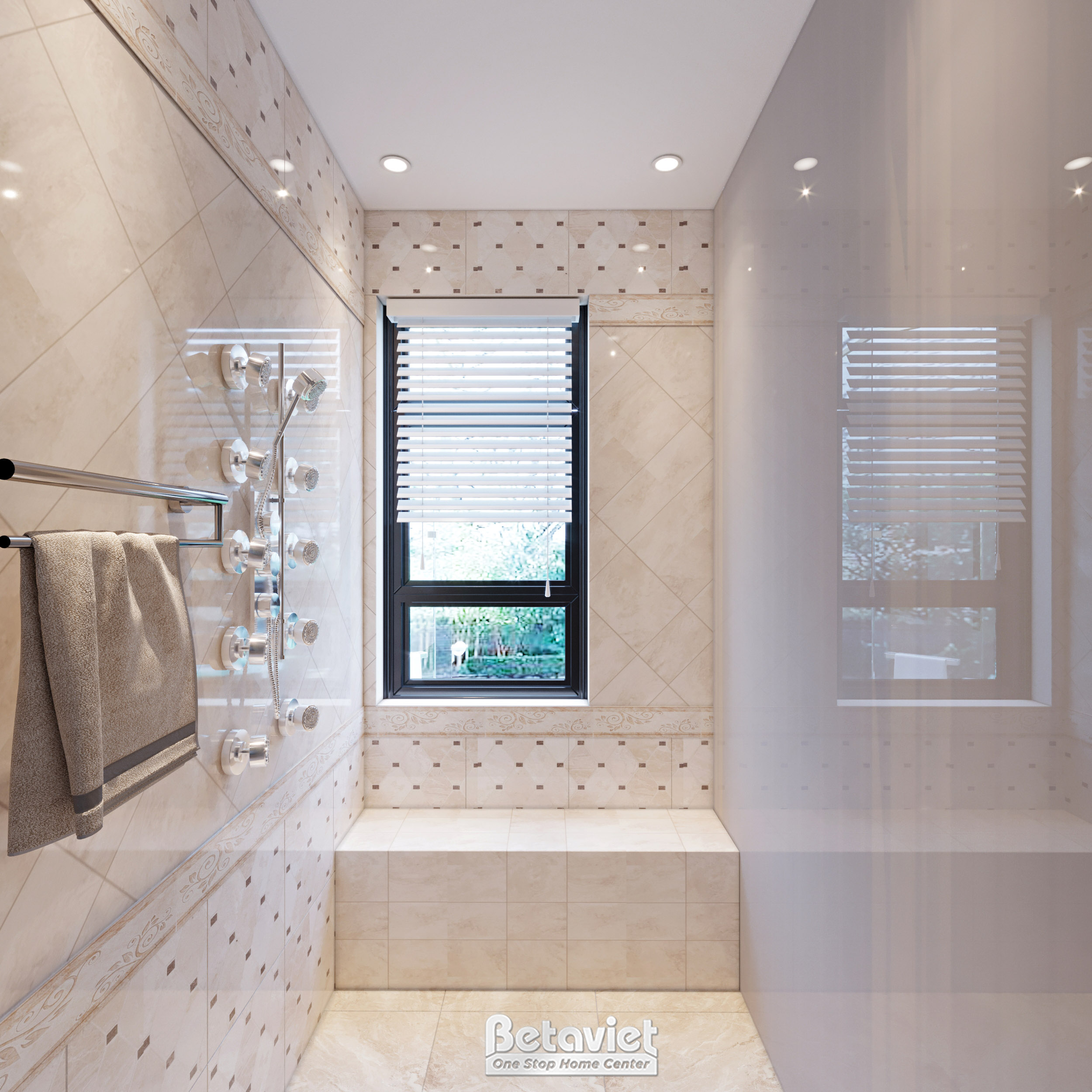 Thiết kế nội thất phòng tắm biệt thự KĐT The Manor Central Park NT21127