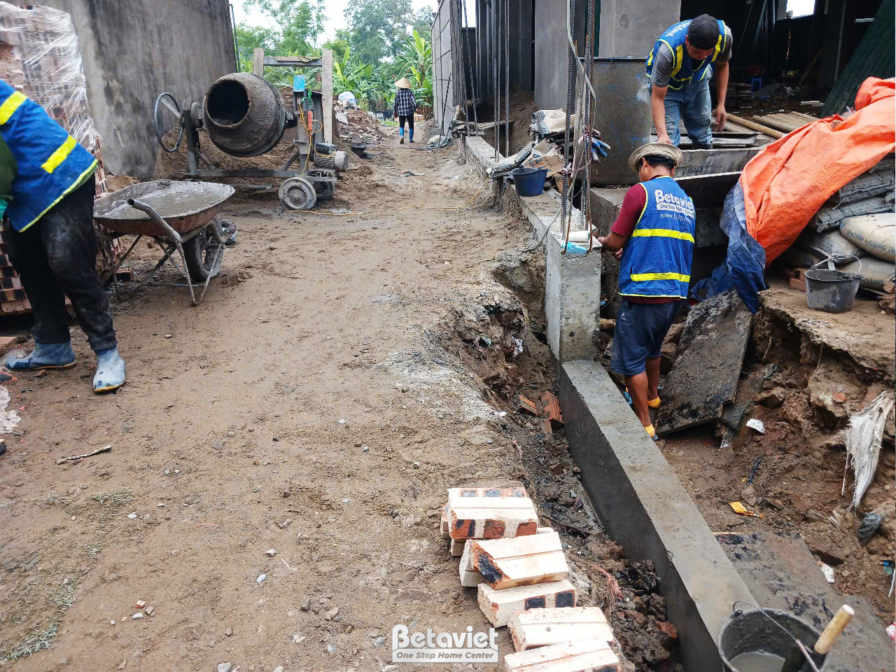 Thi công biệt thự 4 tầng hiện đại TC24063, giai đoạn thi công phần thô – mặt ngoài công trình (10)