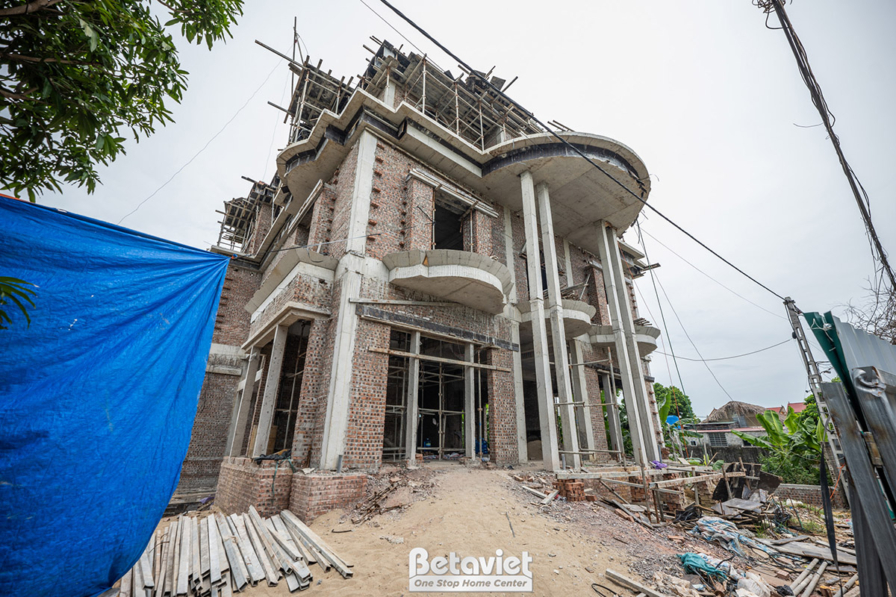 Thi công dinh thự tân cổ điển TC23082, giai đoạn thi công phần thô – kết cấu phần thô (12)