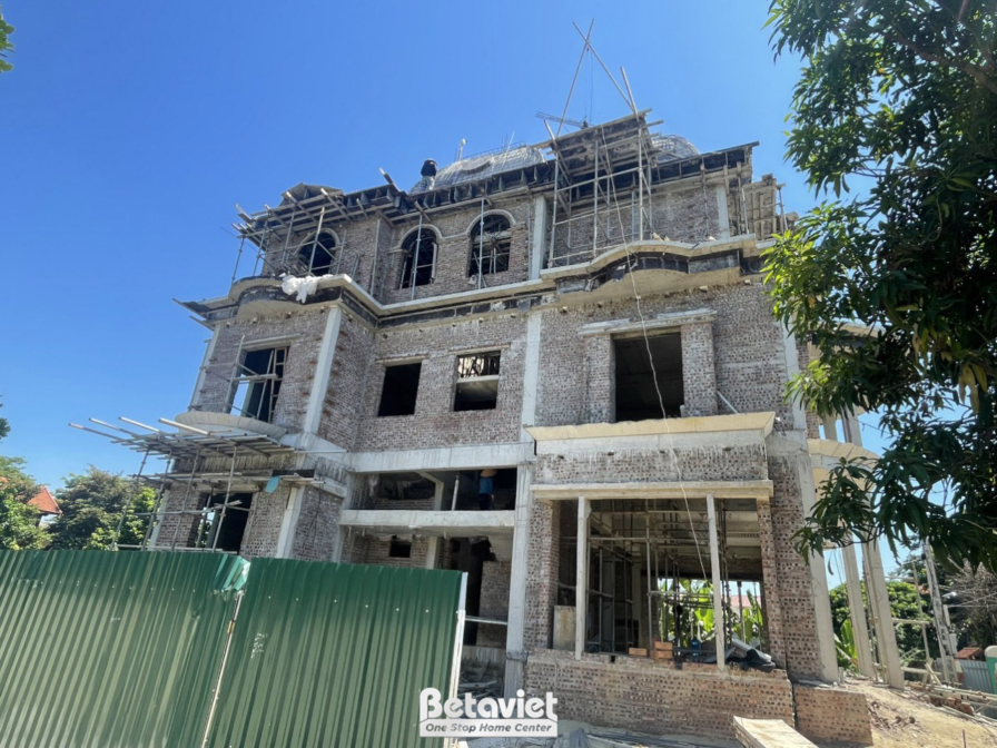 Thi công dinh thự tân cổ điển TC23082, giai đoạn thi công phần thô – kết cấu phần thô (11)