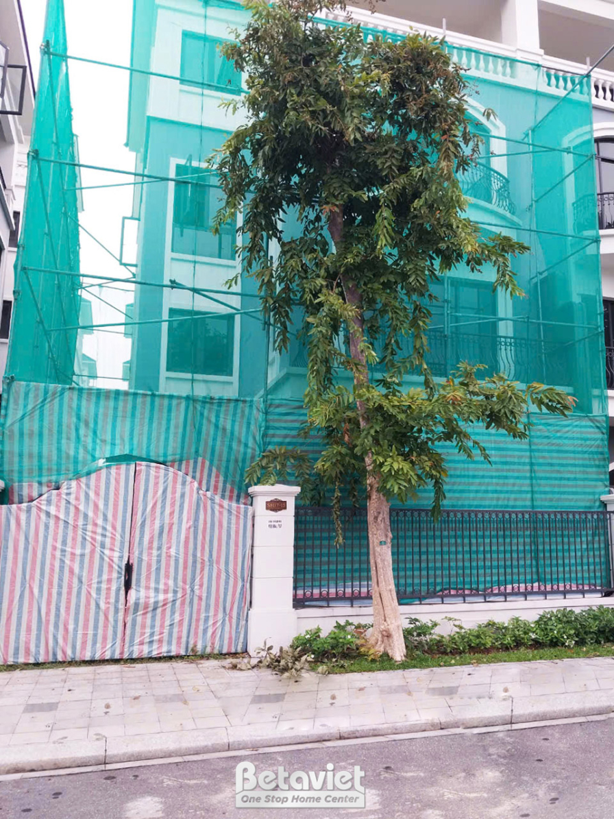 Thi công biệt thự TC5003639, giai đoạn lắp đặt hoàn thiện – mặt ngoài công trình (2)