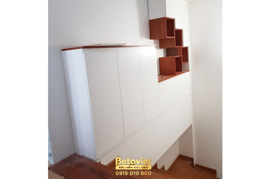 Thi công biệt thự TC21352, giai đoạn lắp đặt hoàn thiện – phòng thay đồ (5)