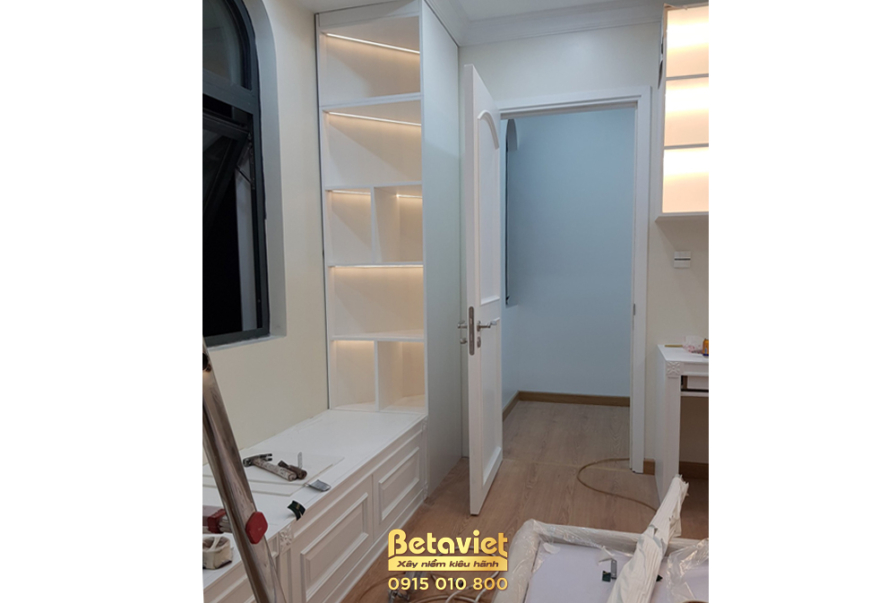 Thi công biệt thự TC21352, giai đoạn hoàn thành – phòng thay đồ (7)