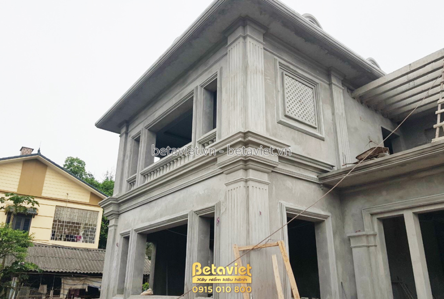 Thi công biệt thự TC21110, giai đoạn thi công phần thô – mặt ngoài công trình (12)