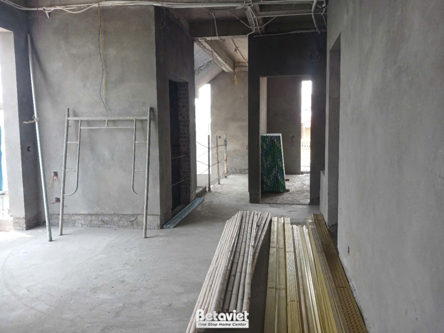 Thi công biệt thự 4 tầng hiện đại TC24063, giai đoạn thi công phần thô – ban công