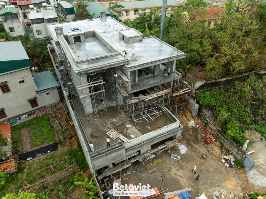 Thi công biệt thự 3 tầng TC23133, giai đoạn thi công phần thô – mặt ngoài công trình (6)