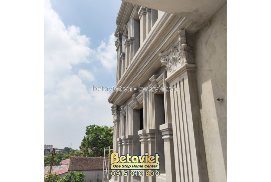 Thi công biệt thự TC21212, giai đoạn khởi công – mặt ngoài công trình