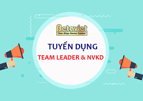 TUYỂN DỤNG VỊ TRÍ TEAM LEADER, NVKD BỘ PHẬN KINH DOANH