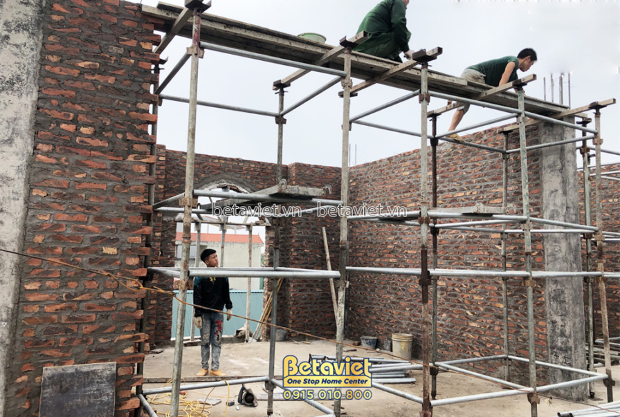 Thi công biệt thự 3 tầng TC21153, giai đoạn thi công phần thô – kết cấu phần thô (3)