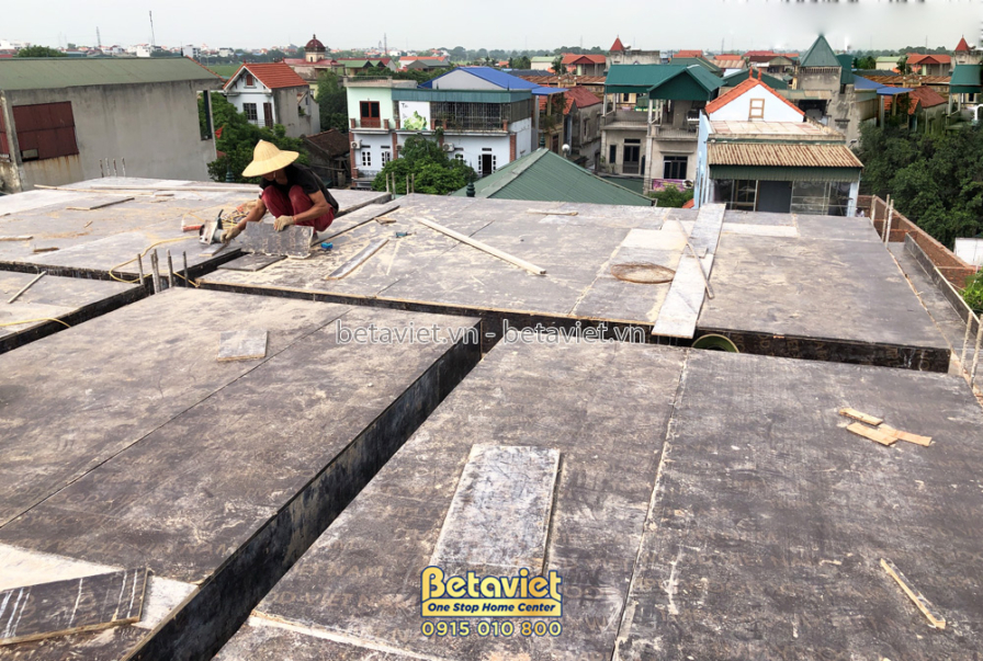 Thi công biệt thự 3 tầng TC21153, giai đoạn thi công phần thô – kết cấu phần thô (2)