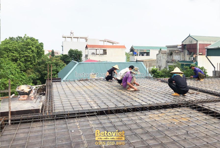 Thi công biệt thự 3 tầng TC21153, giai đoạn thi công phần thô – kết cấu phần thô (5)