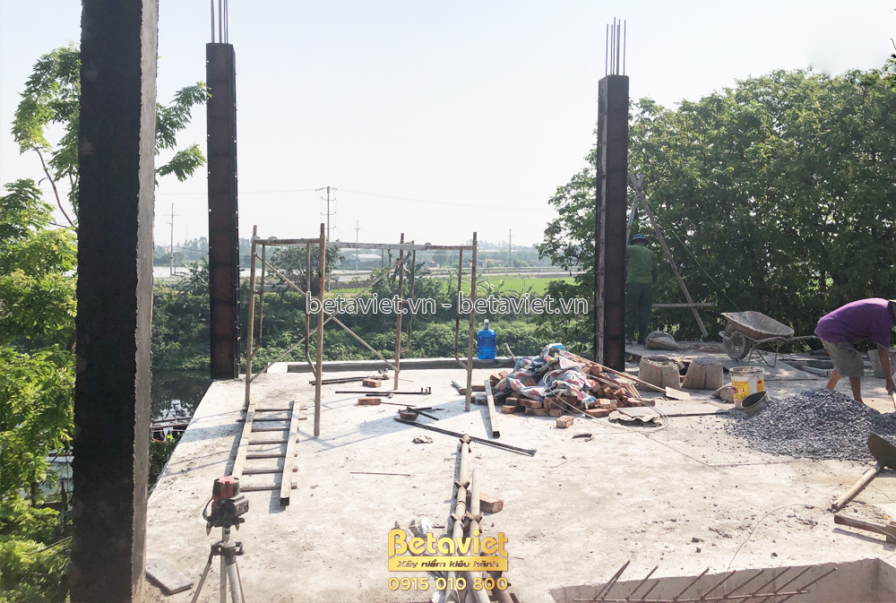Thi công biệt thự 3 tầng TC21153, giai đoạn thi công phần thô – kết cấu phần thô (10)