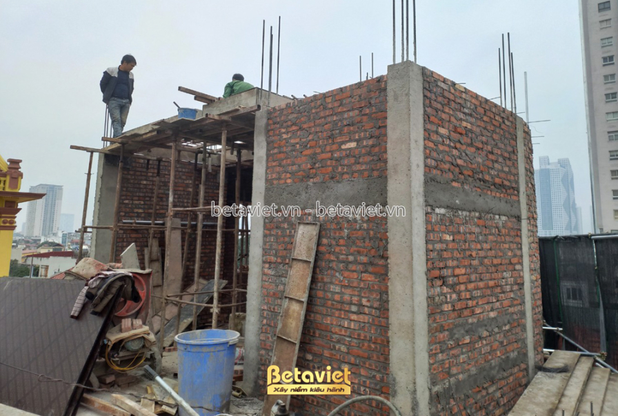 Thi công biệt thự 5 tầng TC21061, giai đoạn thi công phần thô – kết cấu phần thô (20)
