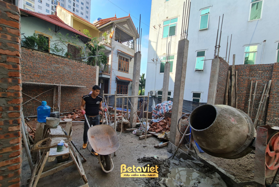 Thi công biệt thự 5 tầng TC21061, giai đoạn thi công phần thô – ảnh thi công thực tế (2)