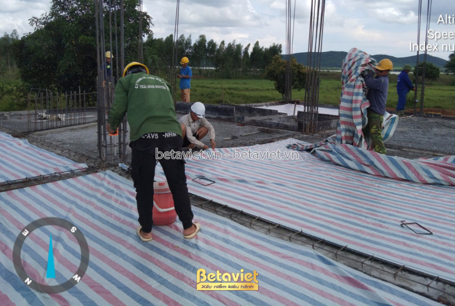 Thi công lâu đài 2 tầng cổ điển TC21083, giai đoạn thi công phần thô – kết cấu phần thô