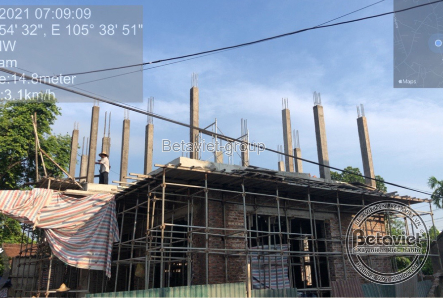 Thi công biệt thự 3 tầng hiện đại TC21062, giai đoạn thi công phần thô – mặt ngoài công trình (14)