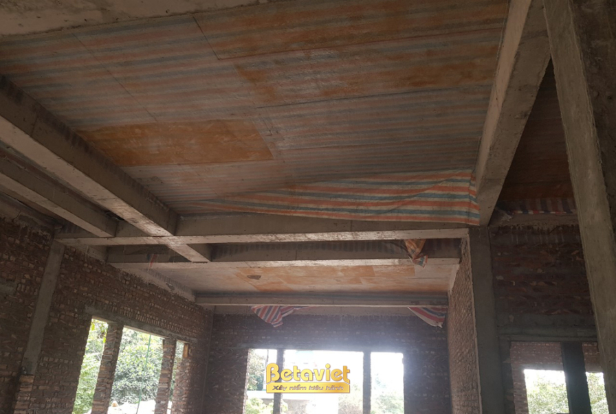 Thi công biệt thự TC21110, giai đoạn thi công phần thô – kết cấu phần thô