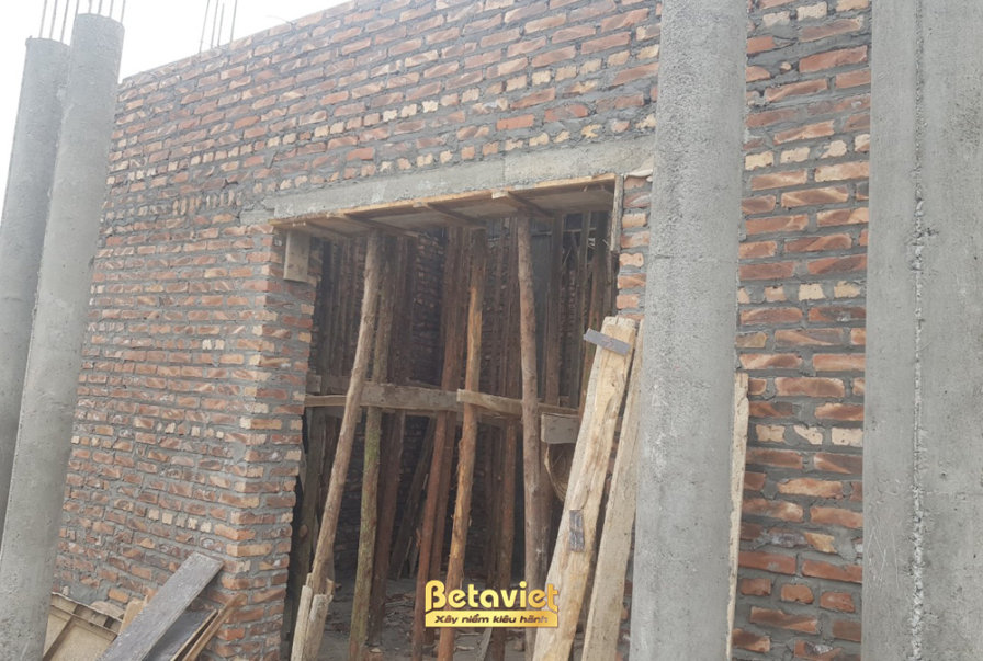 Thi công biệt thự TC21110, giai đoạn thi công phần thô – ảnh thi công thực tế