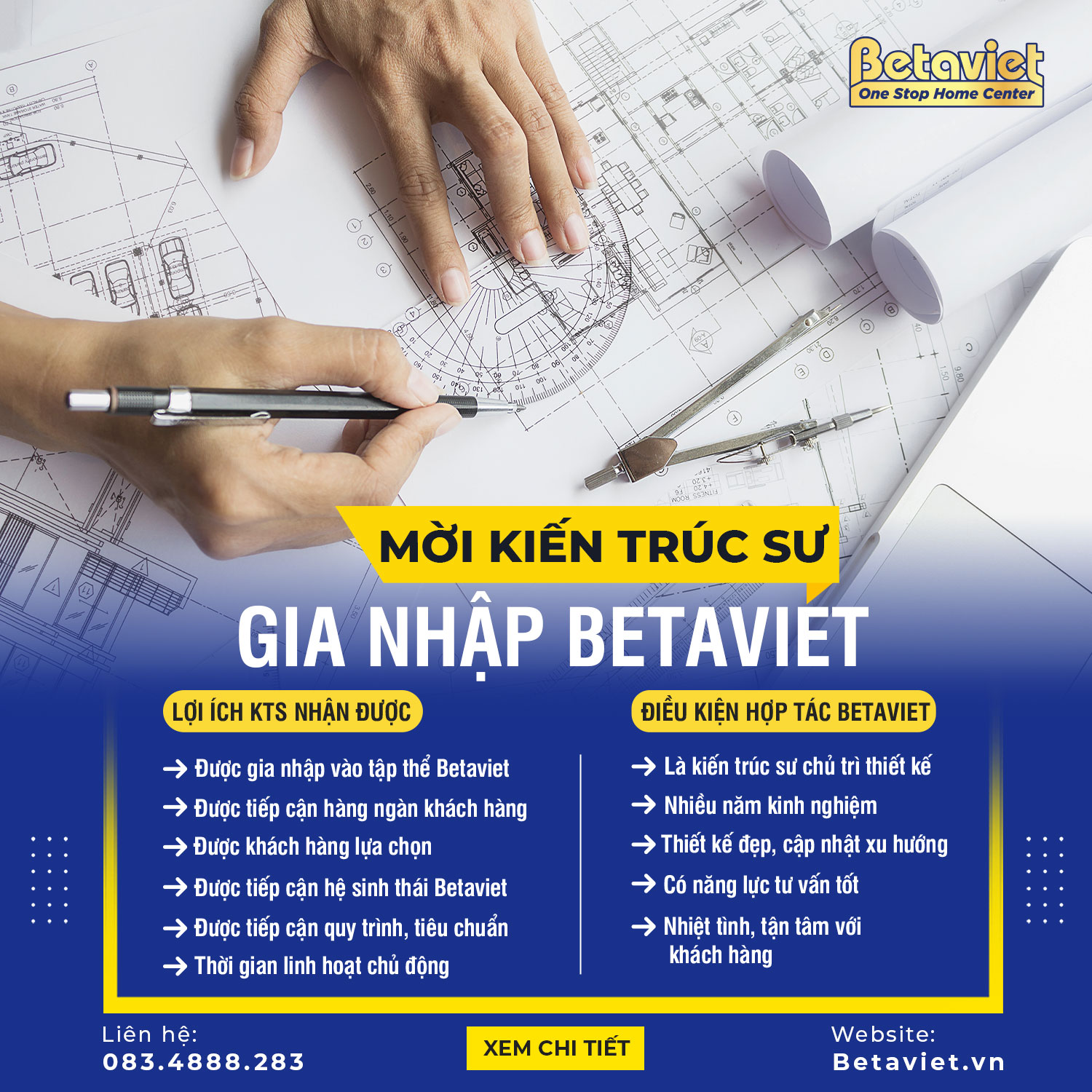 Mời Kiến trúc sư gia nhập Betaviet