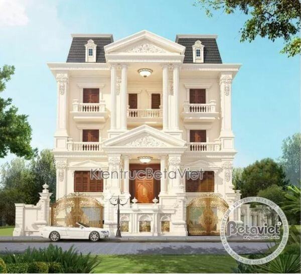 BST 20+ Mẫu biệt thự tân cổ điển Pháp đẹp năm 2020