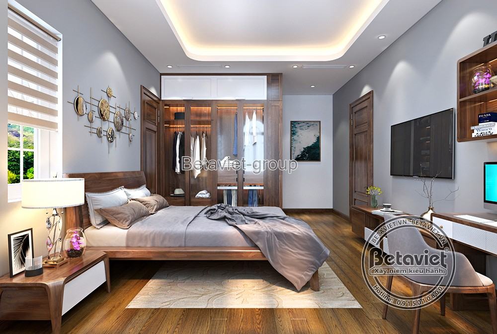 Xu hướng thiết kế nội thất phòng ngủ 40m2 sang trọng – hình 12