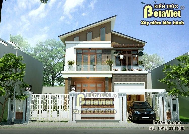 biệt thự nhà vườn mini 110m2 phong cách hiện đại tại Quảng Ngãi