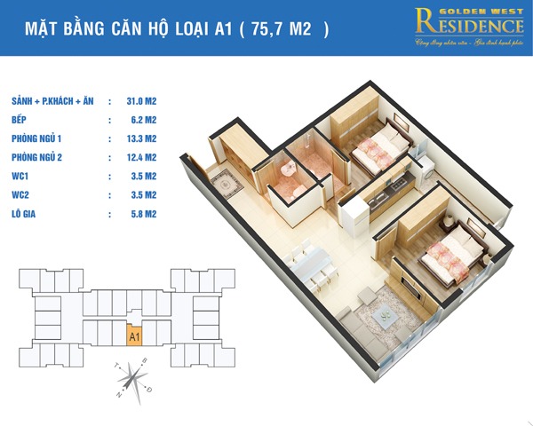 dự án chung cư golden west