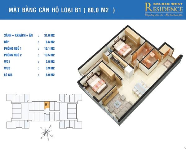 dự án chung cư golden west