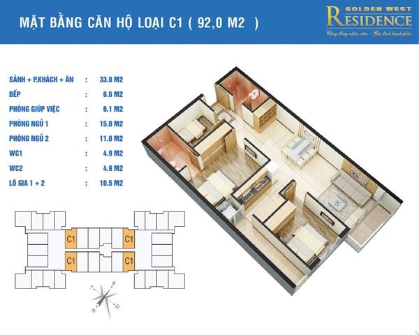 dự án chung cư golden west