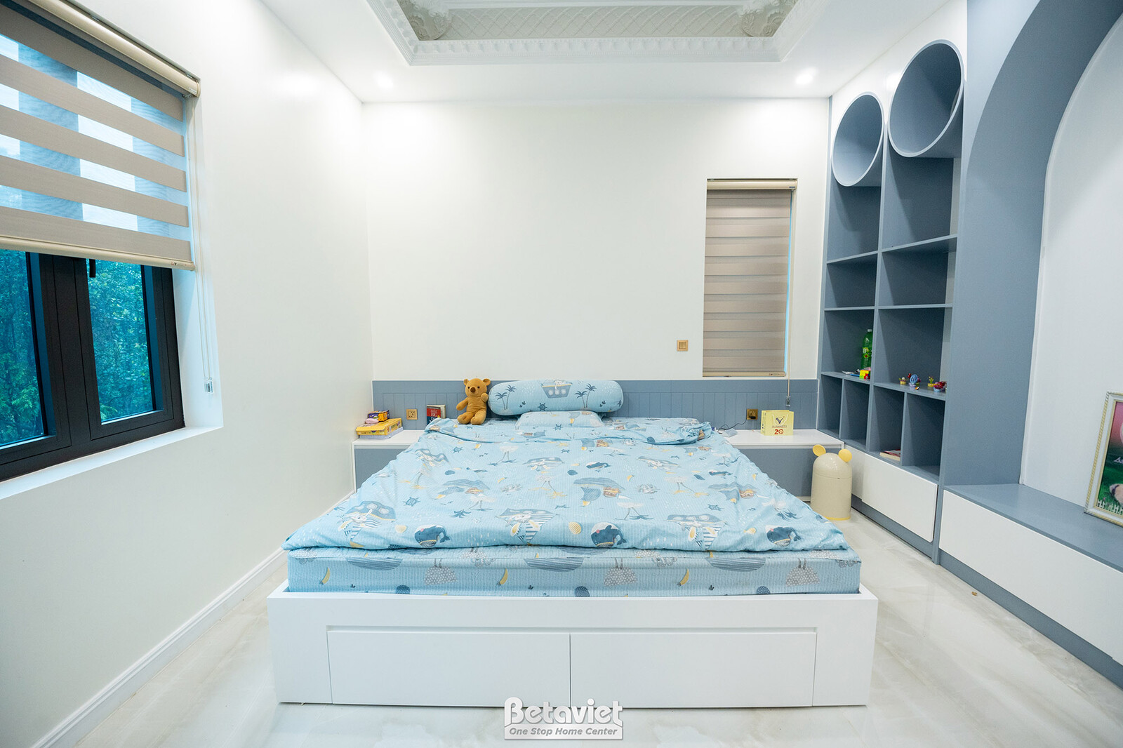 Thi công biệt thự 2 tầng tân cổ điển TC23134, giai đoạn hoàn thành – phòng ngủ (7)