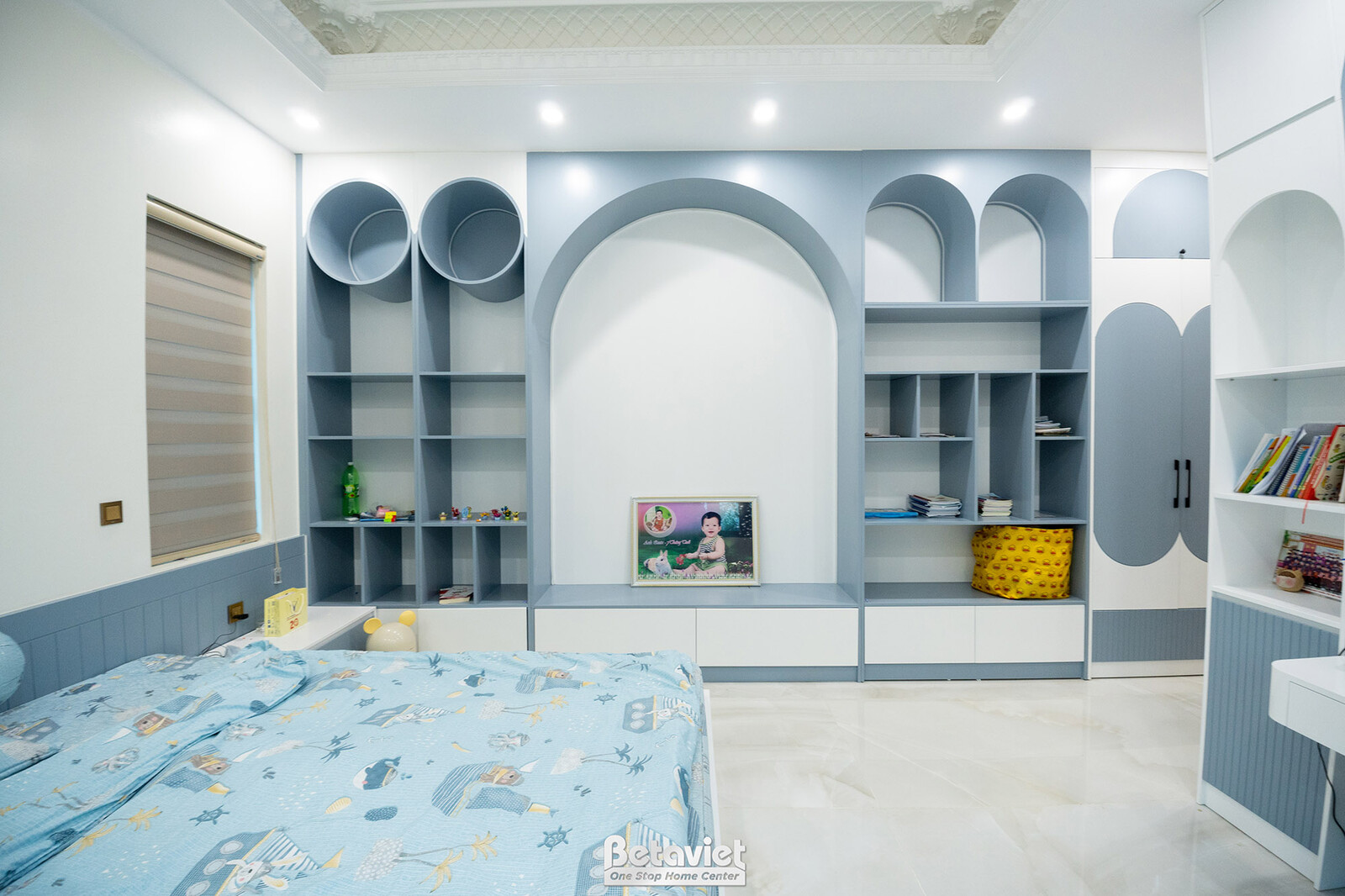 Thi công biệt thự 2 tầng tân cổ điển TC23134, giai đoạn hoàn thành – phòng ngủ (8)